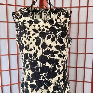 Talbot Floral Silhouette Tailored Cotton Midi NWOT